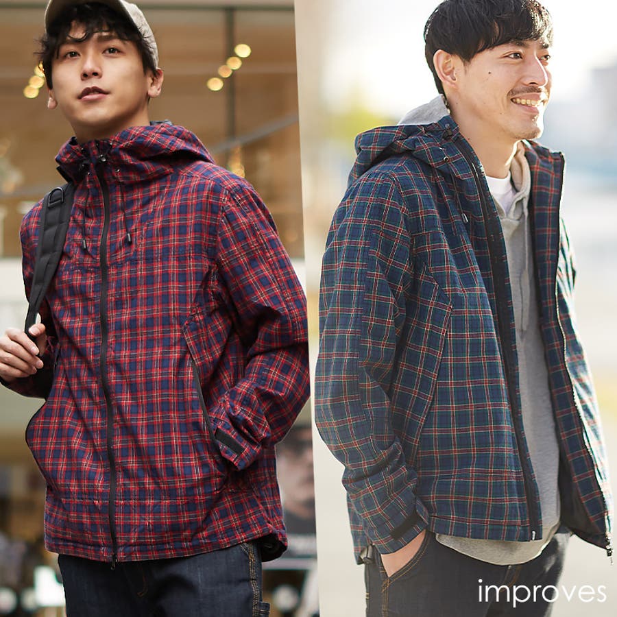 チェック マウンテンパーカー メンズ 品番 Ip Improves インプローブス のメンズ ファッション通販 Shoplist ショップリスト