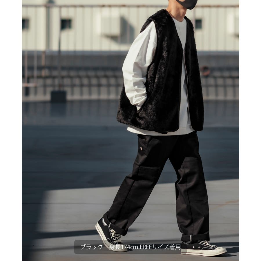 商品画像：EPoca The Shop 黒 ファー ベスト 4