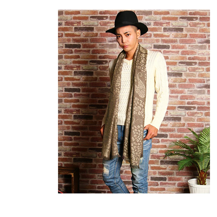 San Francisco】ペイズリーマフラー San Francisco】ペイズリー