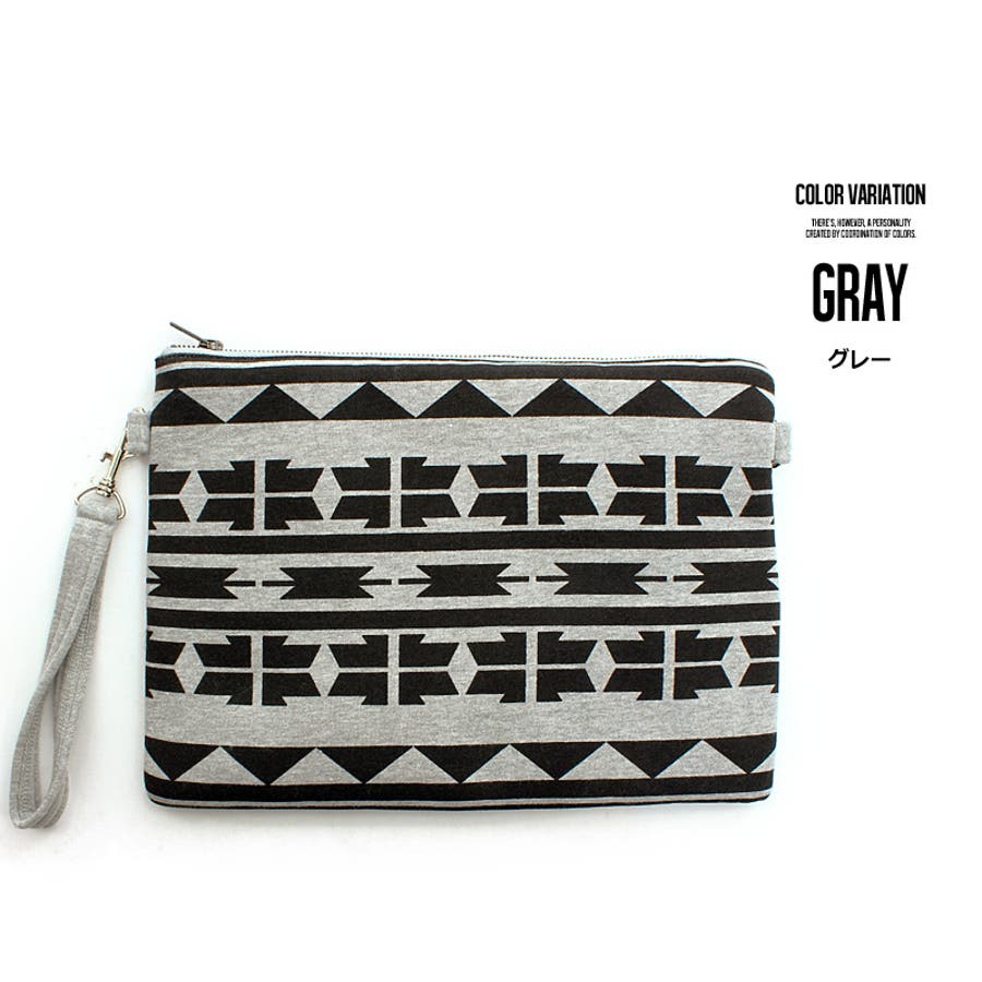 クラッチバック メンズ オルテガ柄[品番：IP000003064