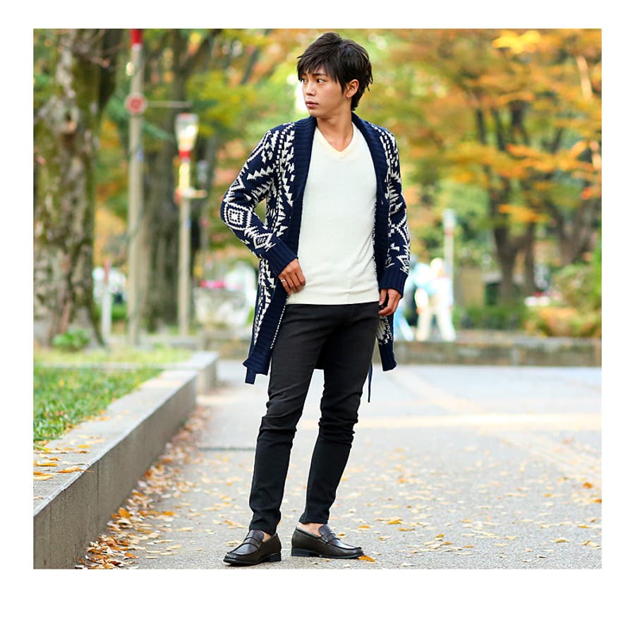 カーディガン メンズロング丈 ネイティブ柄 品番 Ip Improves インプローブス のメンズファッション 通販 Shoplist ショップリスト