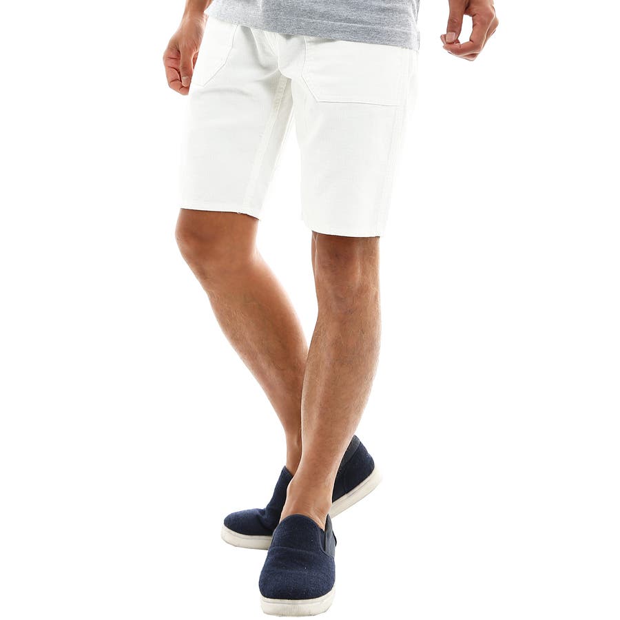 HORN GMT ショートパンツ　ハーフパンツ　ゴルフ　コーデュロイ　白　メンズ HORN GMT ショートパンツ ハーフパンツ ゴルフ コーデュロイ 白 メンズ