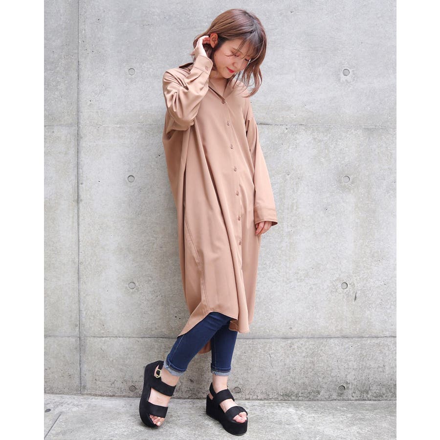 ロングシャツ／ワンピース[品番：INGW0004012]｜INGNI （イング