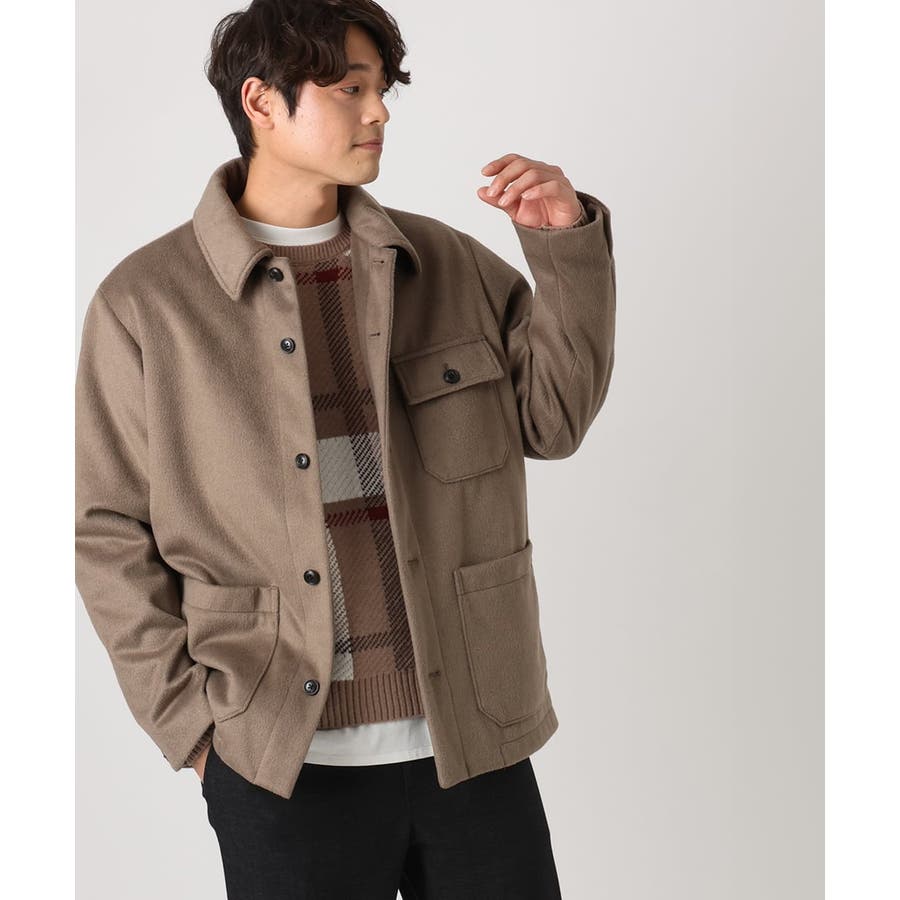 軽い冬アウター】ワイドシルエットカバーオールジャケット[品番