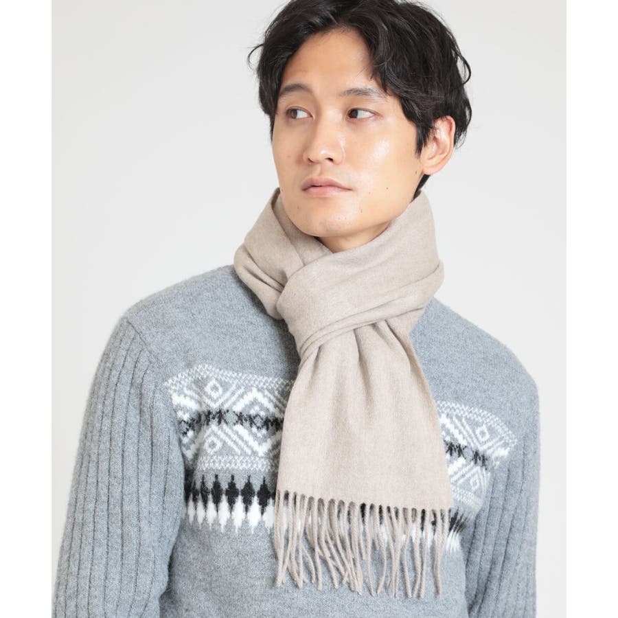 カシミア　マフラー　ミッシェルクランオム　MICHEL  homme カシミヤマフラー[品番：ITKW0014951]｜MK MICHEL KLEIN homme