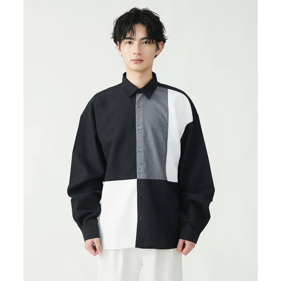 ブロック切り替えシャツ[品番：ITKW0010905]｜MK MICHEL KLEIN