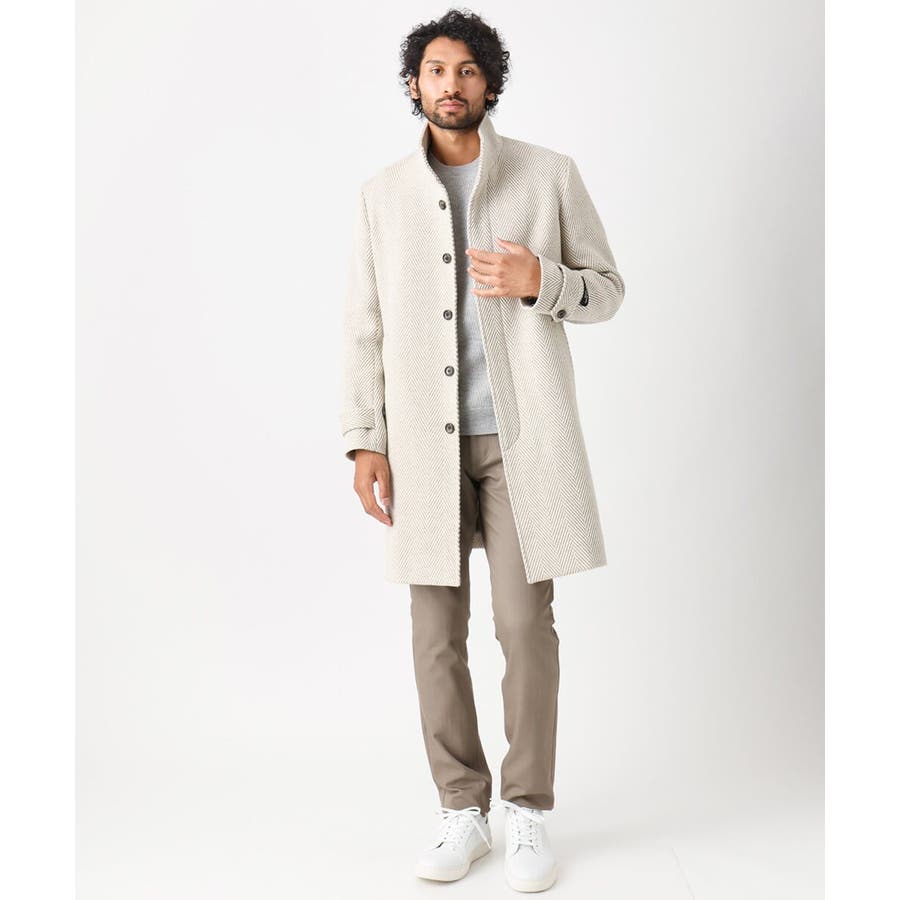 LES BENJAMINS レスベンジャミンズ イエロー刺繍ウールコート タグ付