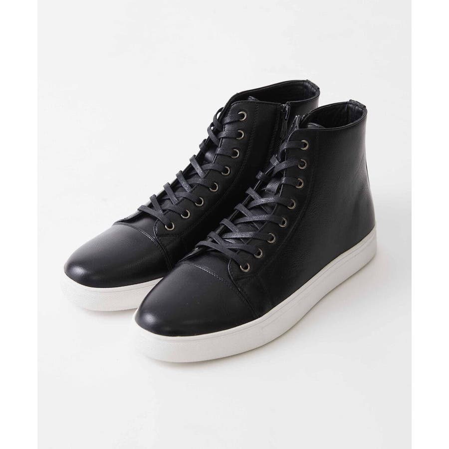 ハイカットレザータッチスニーカー[品番：ITKW0016908]｜MK MICHEL KLEIN  homme（エムケーミッシェルクランオム）のメンズファッション通販｜SHOPLIST（ショップリスト）