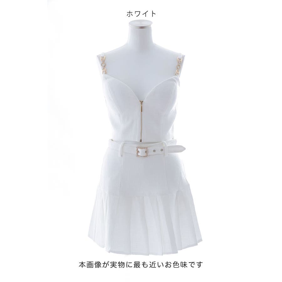 Jewels ローライズプリーツキャミセットアップドレスM Jewels ローライズプリーツキャミセットアップドレスM レディース