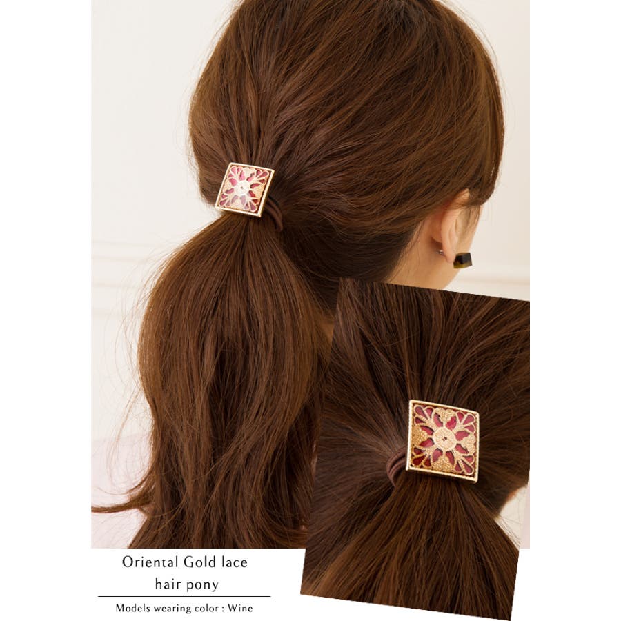 ヘアアクセサリー ヘアゴム スクエア[品番：VX000001075]｜Jewel vox
