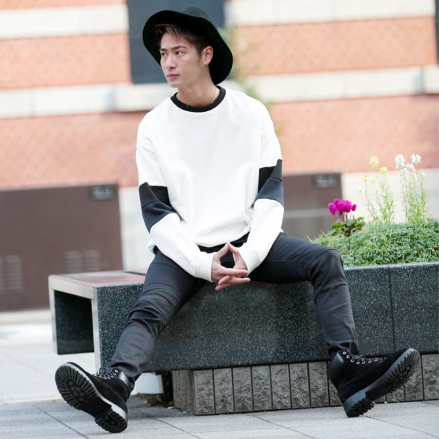 ◇roshell国産袖切り替えスエット◇スウェット トレーナー メンズ[品番