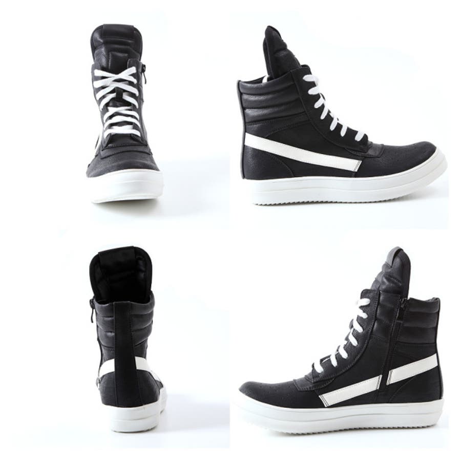 ◇roshell PUレザーハイカットスニーカー◇スニーカー メンズ[品番