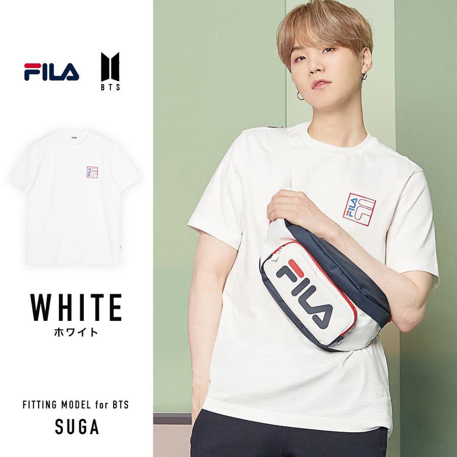 BTS×FILA 穿こ SUGA Tシャツ 『Now ON』ユンギ着用モデル