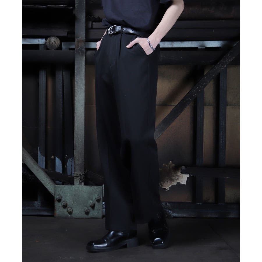 春服 韓国◇G.O.C(ジーオーシー)TRタックワイドスラックス◇[品番