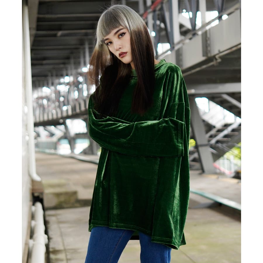 Openyy オープンプロダクトデニムベロアオーバーサイズ韓国