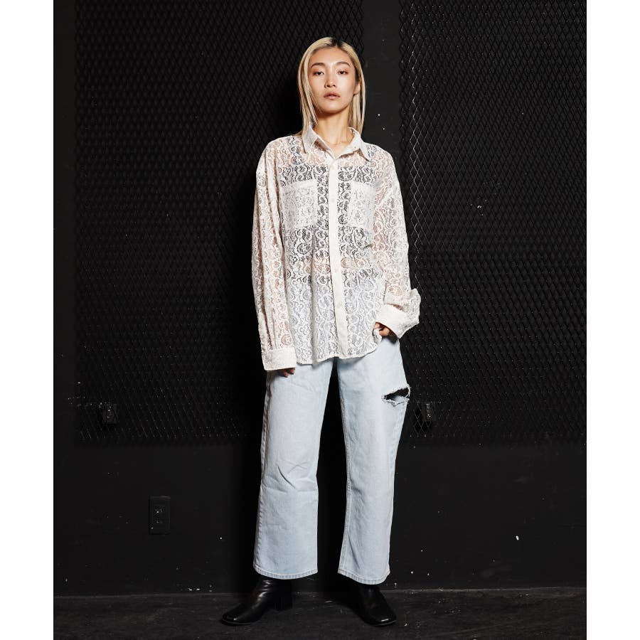 韓国 メンズ◇オーバーサイズレース シャツ◇[品番：JG000013975]｜G.O.C（ジーオーシー）のメンズファッション通販｜SHOPLIST（ショップリスト）
