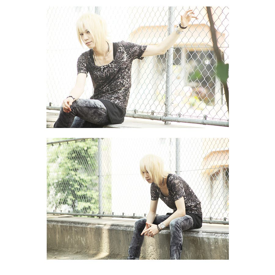 ◇SEANA ハイブリーチスリムシューカットZIPデニムパンツ