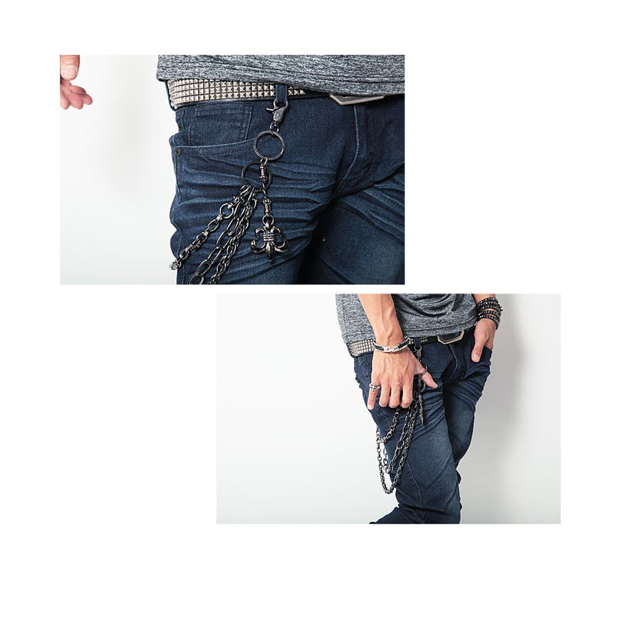 半額SALE★ ◇ユリチャーム3連ウォレットチェーン◇お兄系 s[品番 Men パンツ
