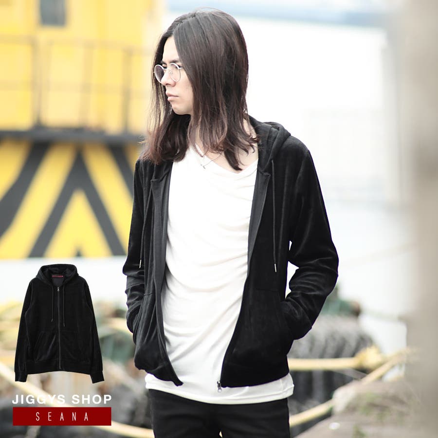 ◇SEANA(シーナ)ベロアZIPパーカー◇[品番：JG000010784