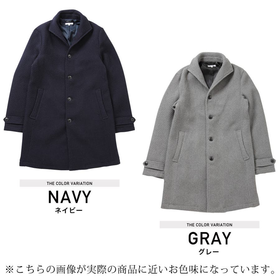 ◇ワッフル織イタリアンチェスターコート◇[品番：JG000010750