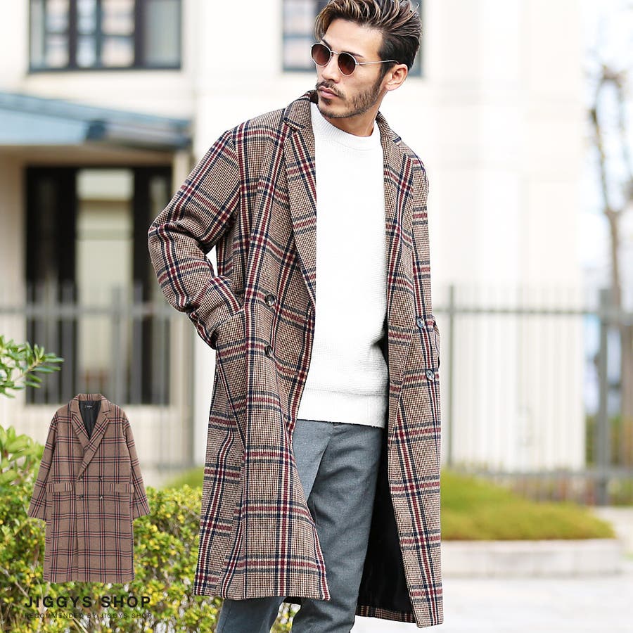 定番◇ダブルブレストチェスターコート◇[品番：JG000011765]｜JIGGYS