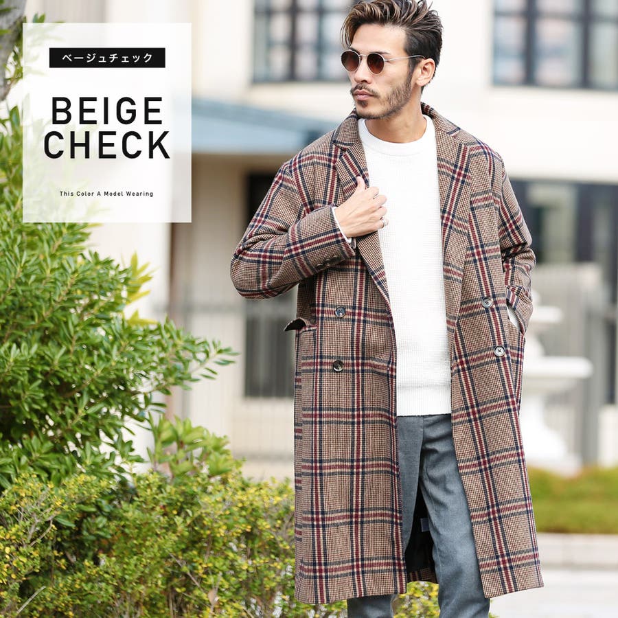 定番◇ダブルブレストチェスターコート◇[品番：JG000011765]｜JIGGYS