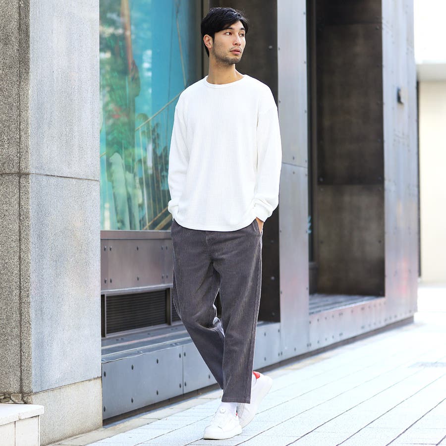ラグスタイル LUXSTYLE 細コーデュロイワイドパンツ/ワイド