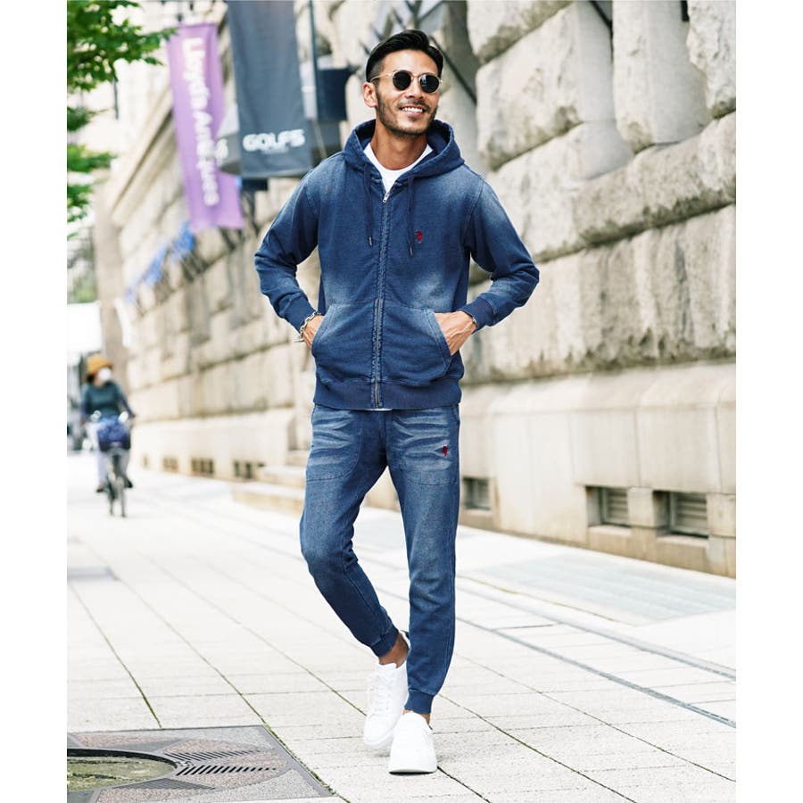 ◆US.POLO ASSN.別注カットデニムパーカー◆