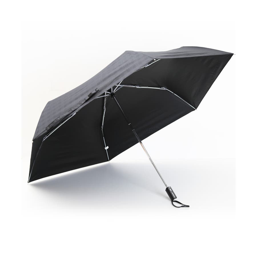 ◇メンズ日傘 晴雨兼用 折りたたみ 自動開閉式 チェック柄◇[品番