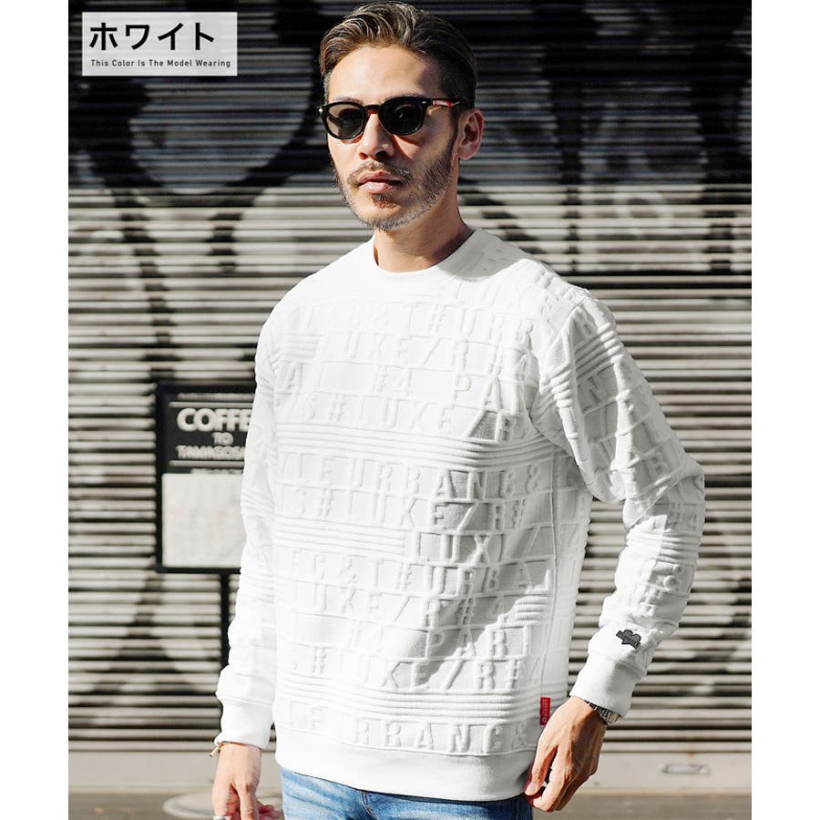 ◇膨れジャガードクルーカットソー◇[品番：JG000013717]｜JIGGYS SHOP