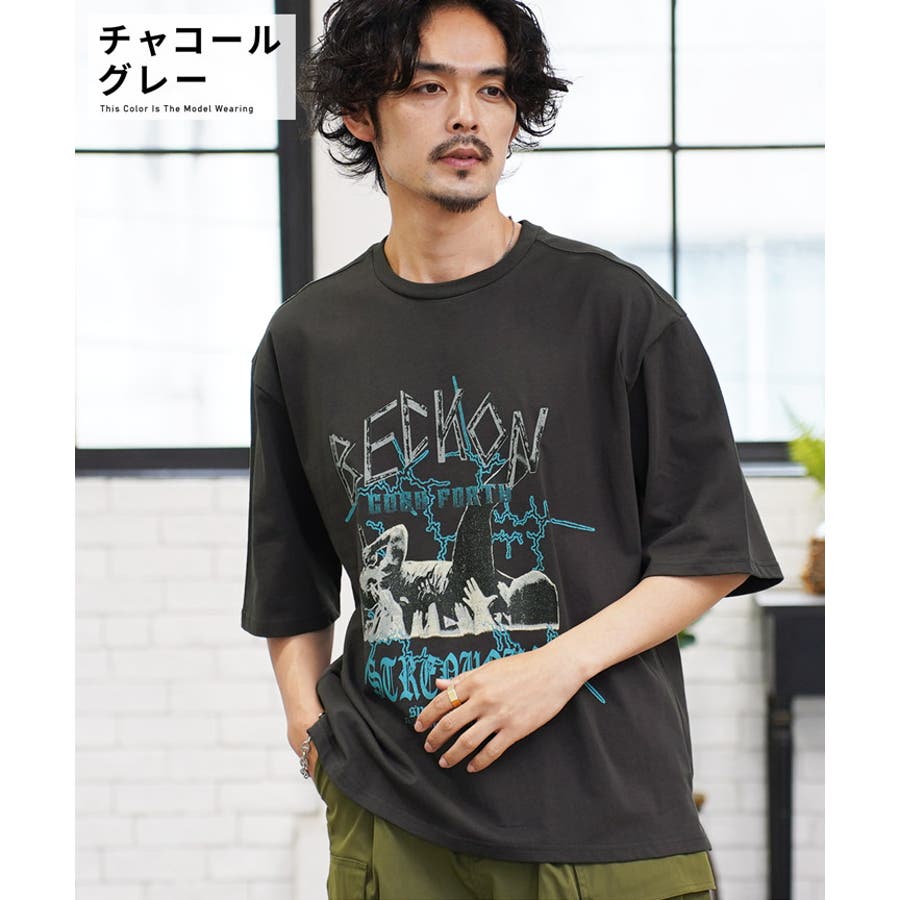 ◇天竺プリントT ROCK BECKON ロック◇[品番：JG000013934
