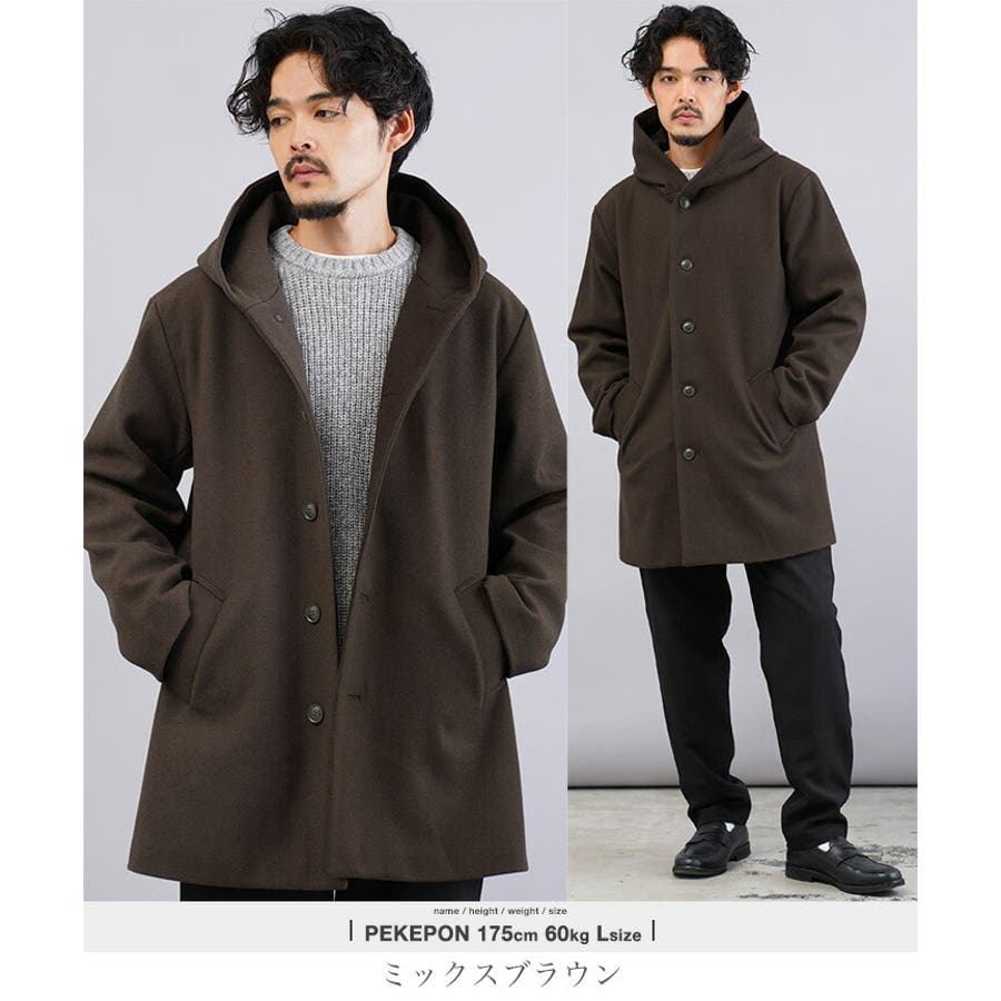 大人気定番商品 コート メンズ フード付き◇JIGGYS[品番：JG000014406]｜JIGGYS メンズウェア