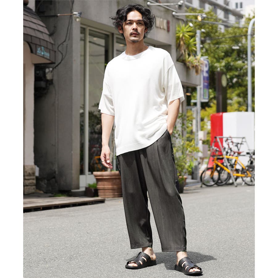 【GLIMCLAP】サルエルイージーパンツ/モノトーン総柄 GLIMCLAP】サルエルイージーパンツ/モノトーン総柄 GLIMCLAP】サルエル