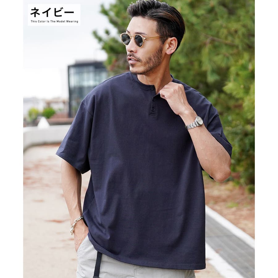 ◇USAコットンヘンリーネックTシャツ◇[品番：JG000013839]｜JIGGYS
