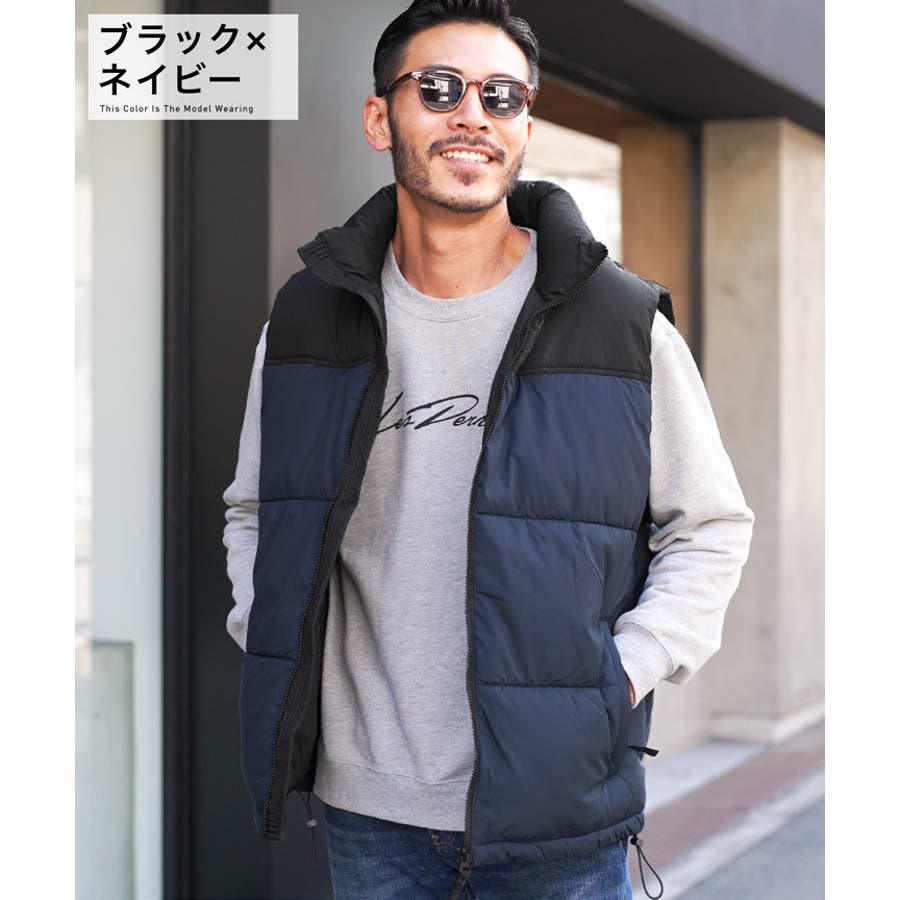 ◇切替え中綿ベスト◇ベスト ジレ メンズ[品番：JG000014178