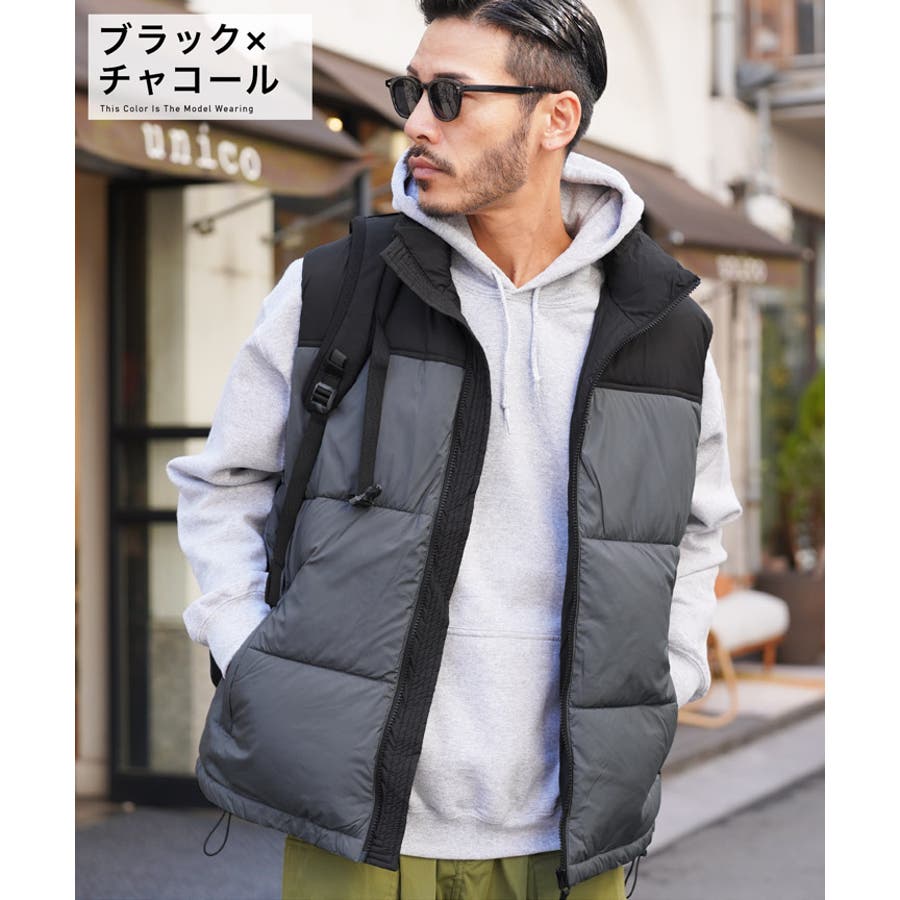 切替え中綿ベスト ベスト ジレ メンズ[品番：JG000014178]｜JIGGYS  SHOP（ジギーズショップ）のメンズファッション通販｜SHOPLIST（ショップリスト）