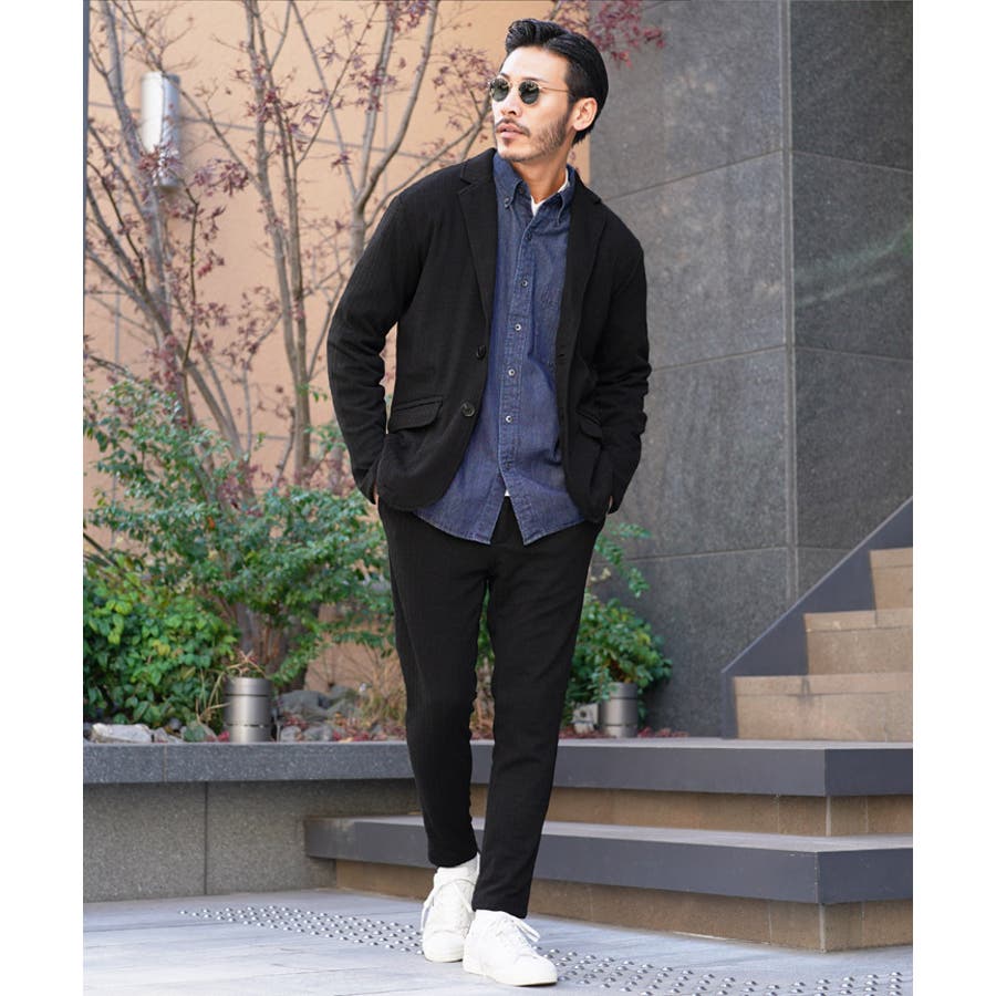 ◇ケーブル2Bジャケット◇テーラードジャケット メンズ ジャケット[品番：JG000014203]｜JIGGYS  SHOP（ジギーズショップ）のメンズファッション通販｜SHOPLIST（ショップリスト）