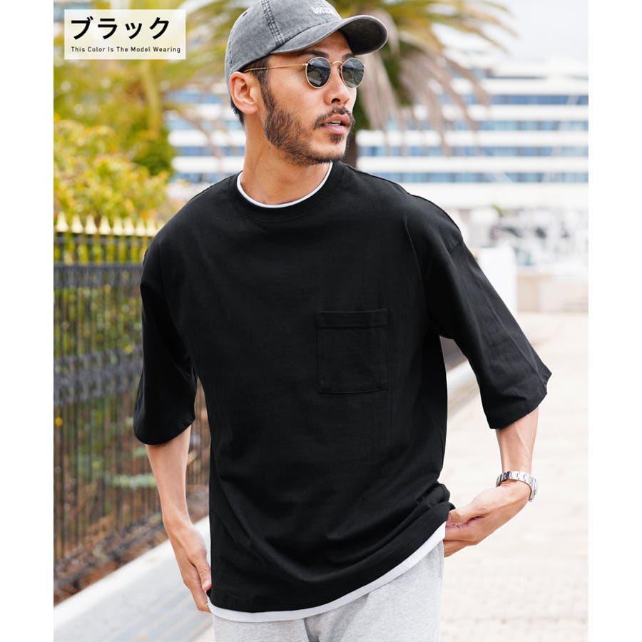 ◇フェイクレイヤード 5分袖 Tシャツ◇Tシャツ[品番：JG000014261