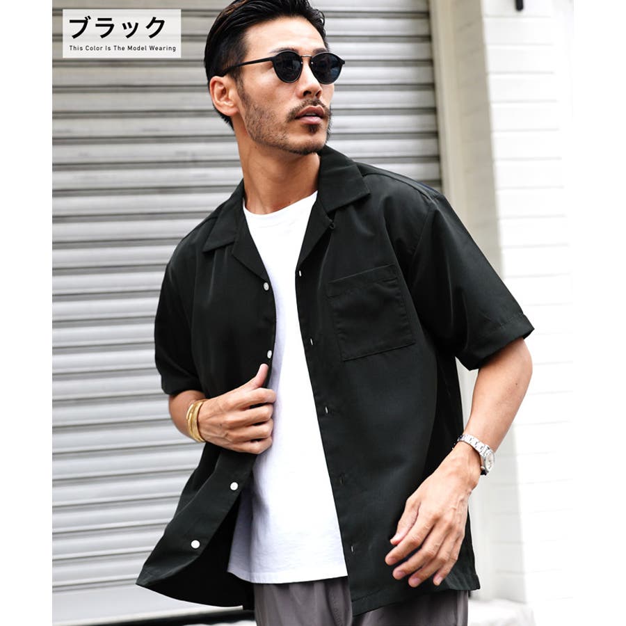◇PEオープンカラーシャツ 半袖◇[品番：JG000013798]｜JIGGYS SHOP