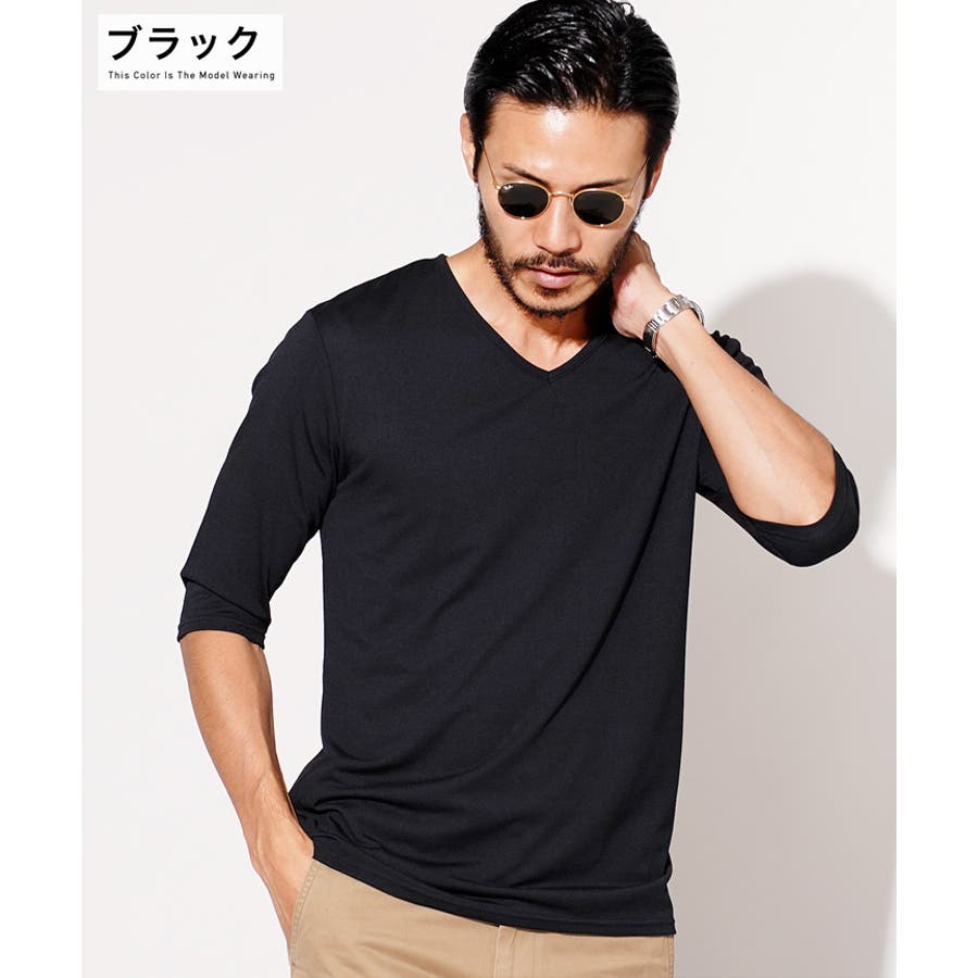 状態良品 プリーツプリーズ 長袖カットソー 黒 Vネック 1-2013