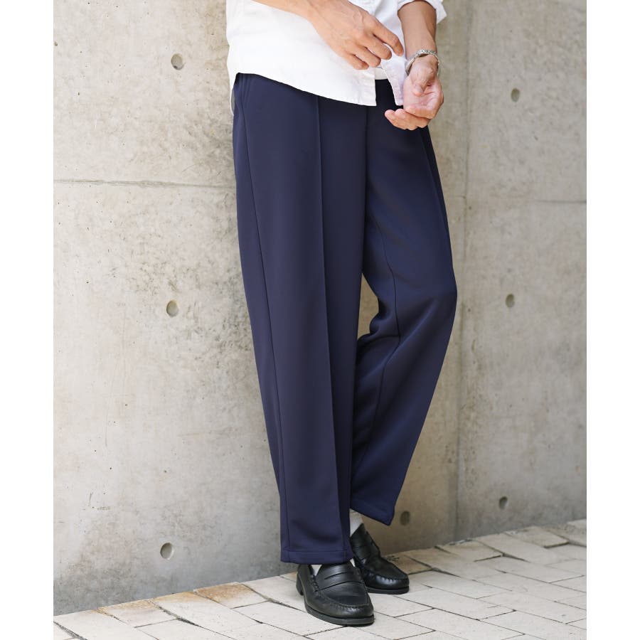 ◇センタープレス ジャージスラックス◇ストレッチ イージーパンツ[品番：JG000014296]｜JIGGYS  SHOP（ジギーズショップ）のメンズファッション通販｜SHOPLIST（ショップリスト）