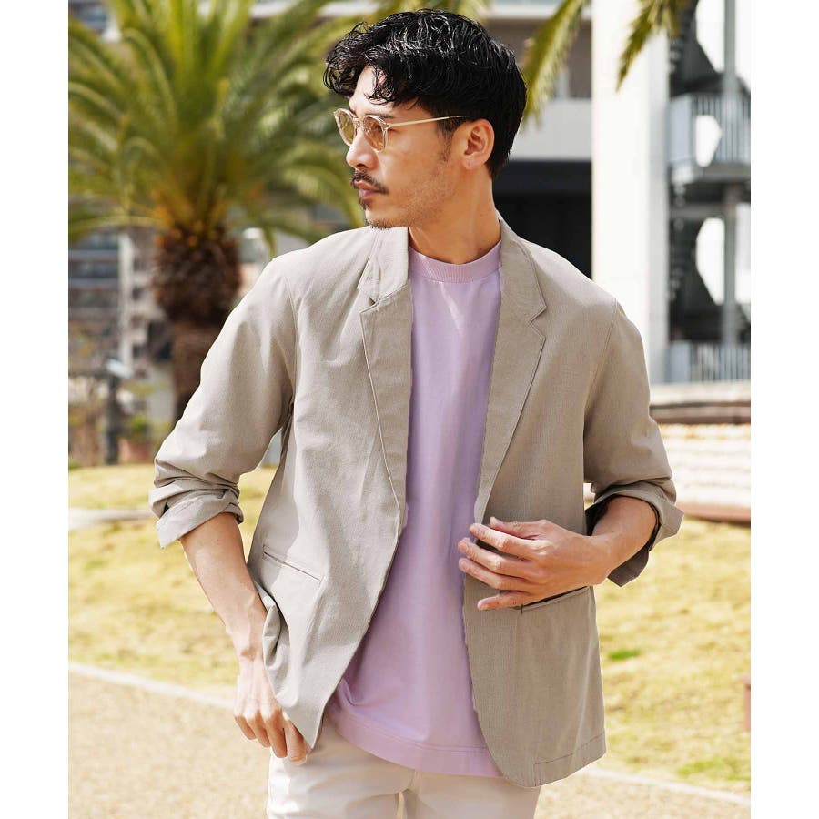夏でもさらっと羽織れるトレンチ風ジャケット レディース