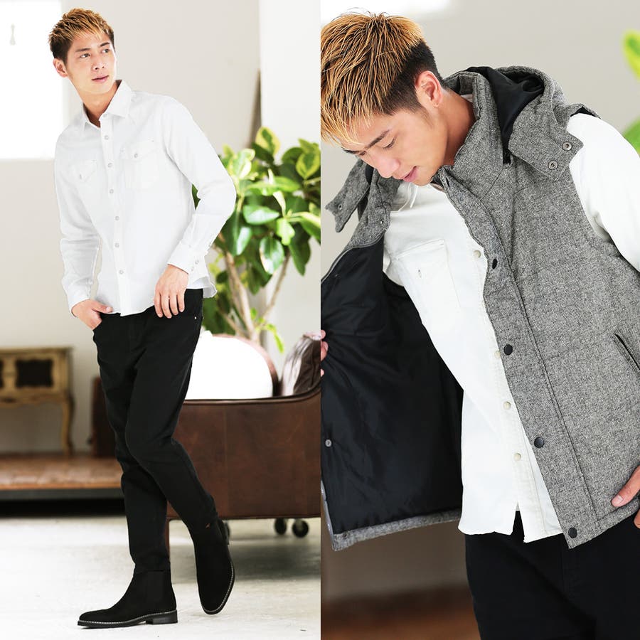 デニムシャツ メンズ◇6[品番：JG000008882]｜JIGGYS SHOP