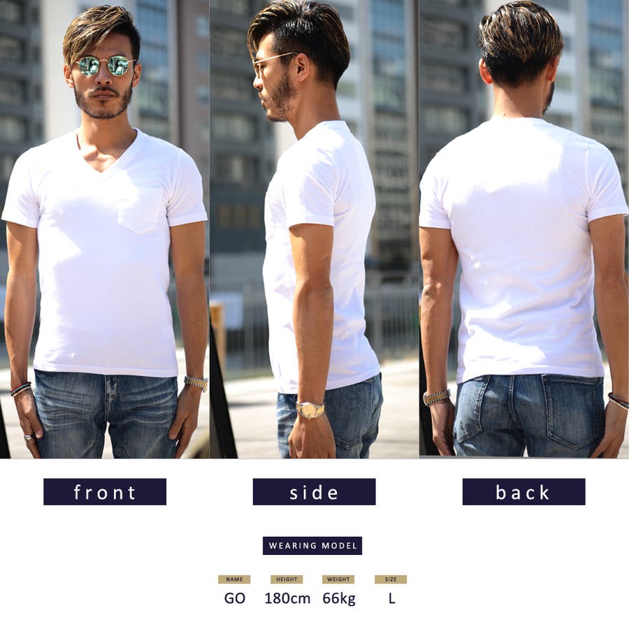 Tシャツ メンズ ポケットtシャツ Vネックポケット付き消臭機能半袖ｔシャツ 無地 品番 Jg Jiggys Shop ジギーズショップ のメンズファッション通販 Shoplist ショップリスト