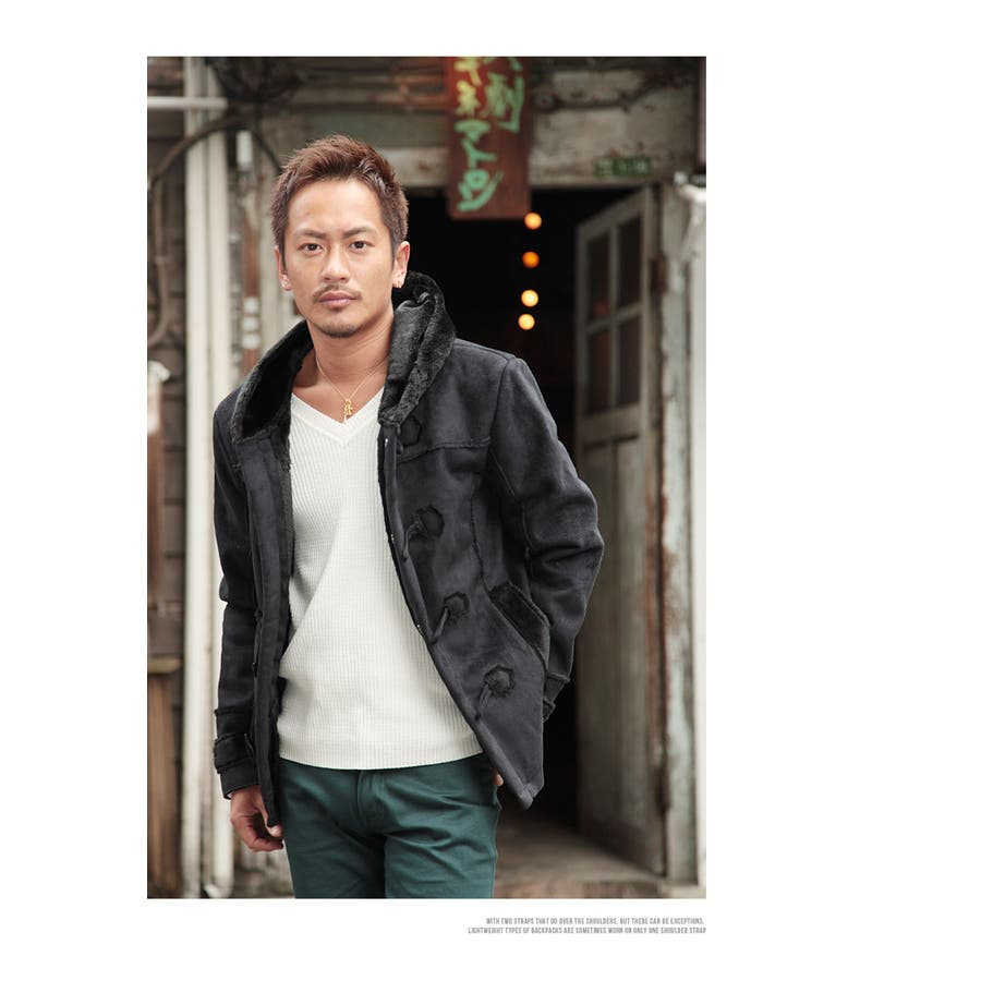◇ムートン ダッフル コート◇お兄系[品番：JG000007311]｜JIGGYS SHOP