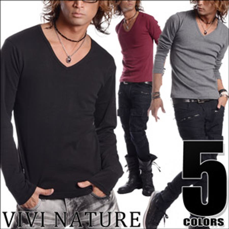 Vivinature フライス無地vネックロンt お兄系 Men 品番 Jg Jiggys Shop ジギーズショップ のメンズ ファッション通販 Shoplist ショップリスト