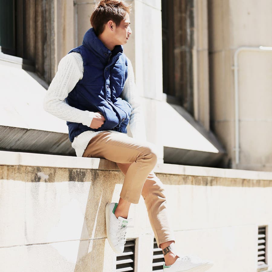 ロサーセンROSRESEN 2WAY中綿ダウンニットジャケット ダウンベスト L ◇roshell(ロシェル)RSニットデニム中綿ベスト◇ダウンベスト 中綿