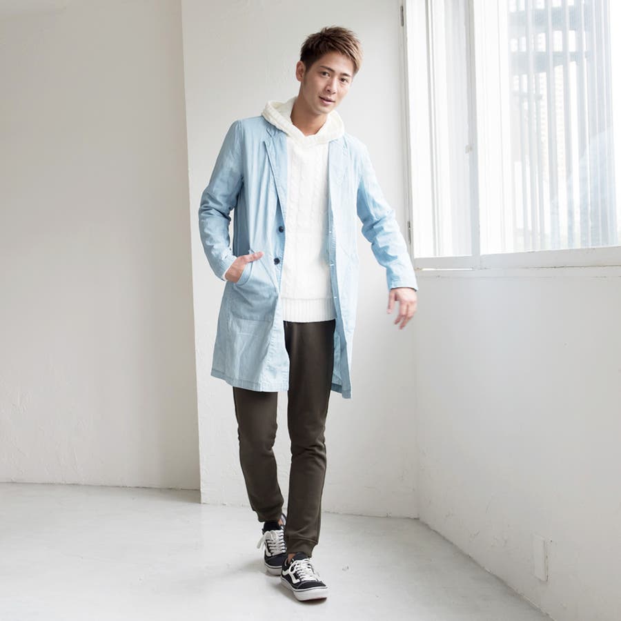◇ケーブルフード付ニット◇ニット セーター メンズ[品番