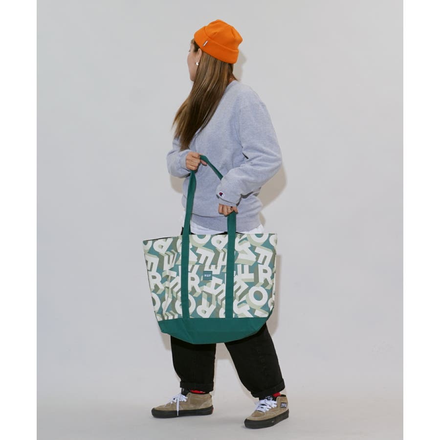 HUF（ハフ）の「OMBRE PLAID TOTE BAG / HUF トートバッグ