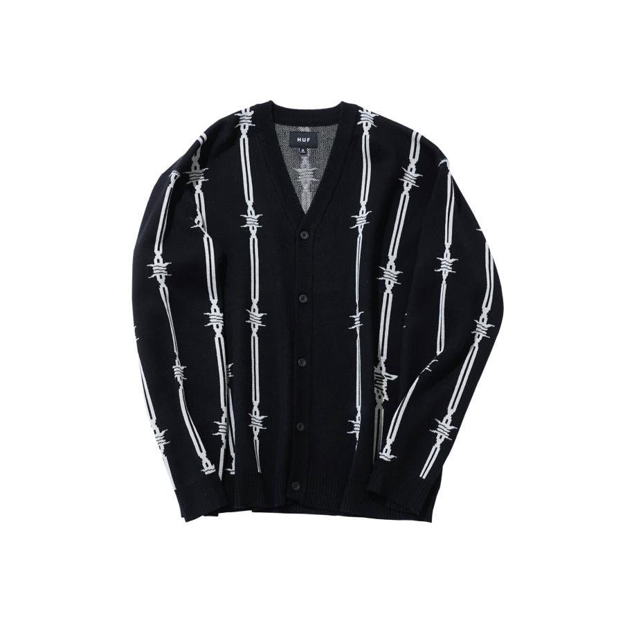 楽天市場】HUF ハフ カーディガン レディース メンズ 春 夏 黒